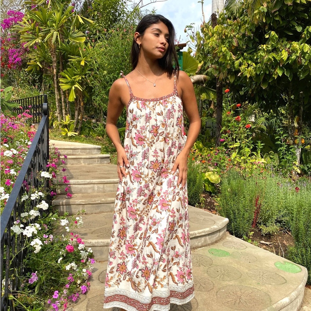 Meera Block Print Sundress